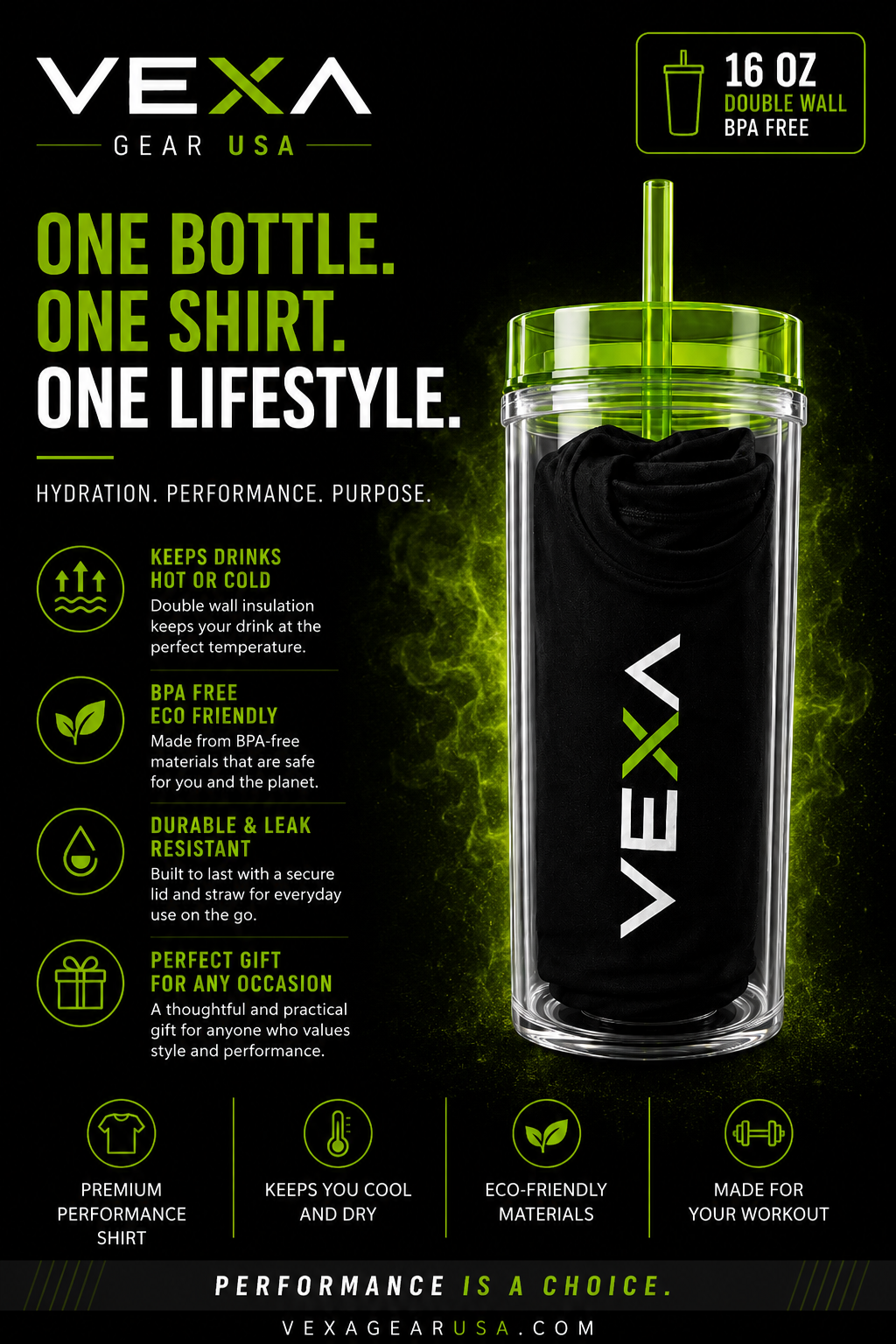 VEXA Core Performance Tee bundle